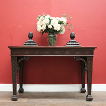 Load image into Gallery viewer, Antique French Mahogany Hall Table or Side, Sofa, Entry Table with Fretwork Detail. B12246
