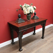 Load image into Gallery viewer, Antique French Mahogany Hall Table or Side, Sofa, Entry Table with Fretwork Detail. B12246
