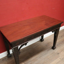 Load image into Gallery viewer, Antique French Mahogany Hall Table or Side, Sofa, Entry Table with Fretwork Detail. B12246
