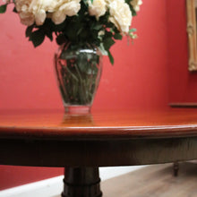 Load image into Gallery viewer, Antique Australian Cedar Dining or Kitchen Table, or large Pedestal Foyer Table. B12249
