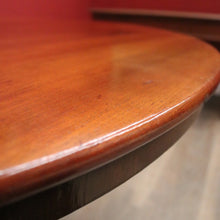 Load image into Gallery viewer, Antique Australian Cedar Dining or Kitchen Table, or large Pedestal Foyer Table. B12249
