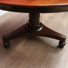 Load image into Gallery viewer, Antique Australian Cedar Dining or Kitchen Table, or large Pedestal Foyer Table. B12249
