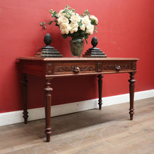 Load image into Gallery viewer, Antique French Office Desk. Two Drawer Desk with Pull-out Slides or Hall Table. B12239
