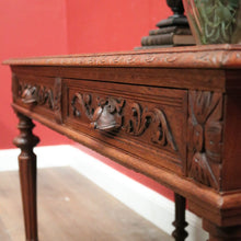 Load image into Gallery viewer, Antique French Office Desk. Two Drawer Desk with Pull-out Slides or Hall Table. B12239
