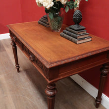 Load image into Gallery viewer, Antique French Office Desk. Two Drawer Desk with Pull-out Slides or Hall Table. B12239
