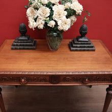 Load image into Gallery viewer, Antique French Office Desk. Two Drawer Desk with Pull-out Slides or Hall Table. B12239
