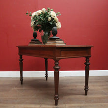 Load image into Gallery viewer, Antique French Office Desk. Two Drawer Desk with Pull-out Slides or Hall Table. B12239
