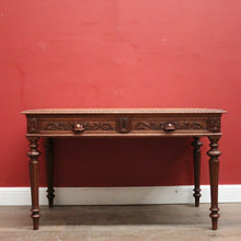 Load image into Gallery viewer, Antique French Office Desk. Two Drawer Desk with Pull-out Slides or Hall Table. B12239
