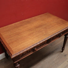 Load image into Gallery viewer, Antique French Office Desk. Two Drawer Desk with Pull-out Slides or Hall Table. B12239
