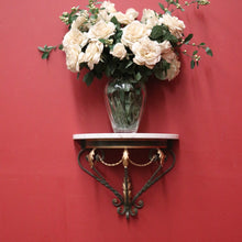 Load image into Gallery viewer, French Wall Hanging Hand-forged Iron and Marble Statue Holder or Wall Bracket. B12235
