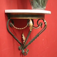 Load image into Gallery viewer, French Wall Hanging Hand-forged Iron and Marble Statue Holder or Wall Bracket. B12235
