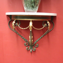 Load image into Gallery viewer, French Wall Hanging Hand-forged Iron and Marble Statue Holder or Wall Bracket. B12235
