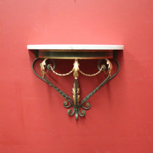 Load image into Gallery viewer, French Wall Hanging Hand-forged Iron and Marble Statue Holder or Wall Bracket. B12235
