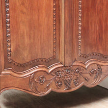 Load image into Gallery viewer, x SOLD Antique French Office Desk with Six Drawers Parquetry Top, Floral Detail. B12232
