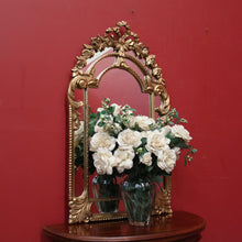 Load image into Gallery viewer, French Wall Hanging Mirror with a Heavily Ornate Gilt Frame. B12000
