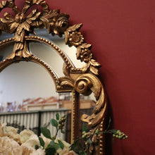 Load image into Gallery viewer, French Wall Hanging Mirror with a Heavily Ornate Gilt Frame. B12000
