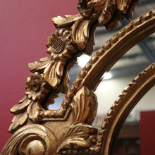 Load image into Gallery viewer, French Wall Hanging Mirror with a Heavily Ornate Gilt Frame. B12000
