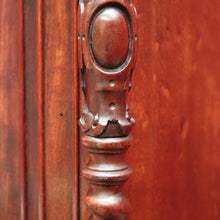 Load image into Gallery viewer, Antique French Walnut and Mirror Linen Press or Hall Cabinet with Mirror Door. B12238
