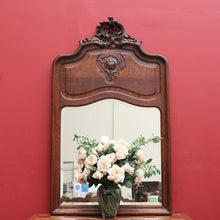 Load image into Gallery viewer, Antique French Oak, Wall Mirror, Over Mantle Mirror, Oak Dressing, Hall Mirror B10760
