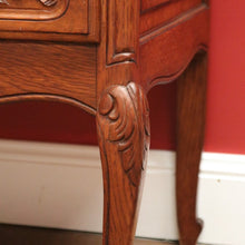 Load image into Gallery viewer, x SOLD Vintage French Oak Drop Front Writing Bureau Desk with Chest of 2 Drawers Below B10638
