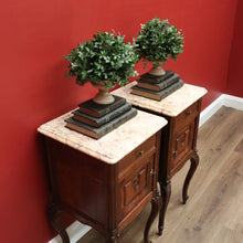 Load image into Gallery viewer, x SOLD Pair of French Antique Bedside Tables, Bedside Cabinets, Lamp Tables Side Tables B10565
