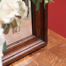 Load image into Gallery viewer, Antique French Oak, Wall Mirror, Over Mantle Mirror, Oak Dressing, Hall Mirror B10760
