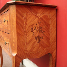 Load image into Gallery viewer, x SOLD Antique French Chest of Drawers, Antique Walnut and Inlay 2 Drawer Hall Cabinet. B10439
