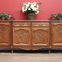 Load image into Gallery viewer, x SOLD Antique French Sideboard, French Oak Four Door Two Drawer Sideboard Cabinet B11075
