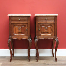 Load image into Gallery viewer, x SOLD Pair of French Antique Bedside Tables, Bedside Cabinets, Lamp Tables Side Tables B10565
