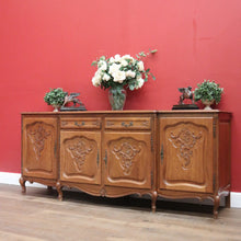 Load image into Gallery viewer, x SOLD Antique French Sideboard, French Oak Four Door Two Drawer Sideboard Cabinet B11075
