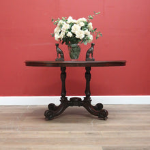 Load image into Gallery viewer, Antique Australian Cedar Oval Table, Dining Table, Glass Top Kitchen, Hall Table B11099
