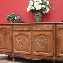 Load image into Gallery viewer, x SOLD Antique French Sideboard, French Oak Four Door Two Drawer Sideboard Cabinet B11075
