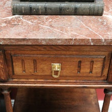 Load image into Gallery viewer, x SOLD Pair of Antique French Bedside Cabinets, Lamp Tables with Tier Storage B10573
