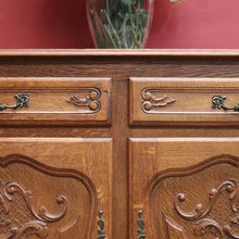 Load image into Gallery viewer, x SOLD Antique French Sideboard, French Oak Four Door Two Drawer Sideboard Cabinet B11075
