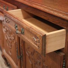 Load image into Gallery viewer, x SOLD Antique French Sideboard, French Oak Four Door Two Drawer Sideboard Cabinet B11075
