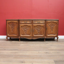 Load image into Gallery viewer, x SOLD Antique French Sideboard, French Oak Four Door Two Drawer Sideboard Cabinet B11075
