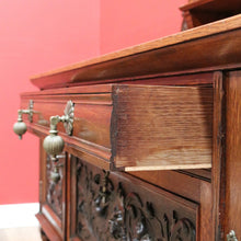 Load image into Gallery viewer, x SOLD Antique English Sideboard, Mirror Back Sideboard Cabinet. B10652
