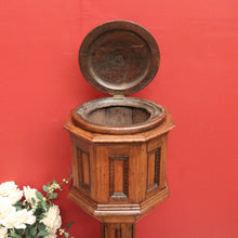 Load image into Gallery viewer, x SOLD Antique French Oak Baptismal Font.  Antique French Church Gothic Baptism Font.   B11030
