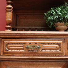 Load image into Gallery viewer, Antique Sideboard, French Oak and Lead Light Two Height Sideboard Hall Cabinet B10864
