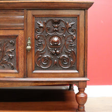 Load image into Gallery viewer, x SOLD Antique English Sideboard, Mirror Back Sideboard Cabinet. B10652
