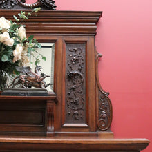 Load image into Gallery viewer, x SOLD Antique English Sideboard, Mirror Back Sideboard Cabinet. B10652
