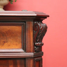 Load image into Gallery viewer, x SOLD Antique French Mahogany Sideboard, Hall Cabinet Cupboard with Single Drawer B10324
