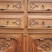 Load image into Gallery viewer, x SOLD Antique French Oak Sideboard, 4 Drawer 4 Door Sideboard Buffet Cabinet Servery B10871
