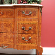 Load image into Gallery viewer, x SOLD Antique French Chest of Drawers with Marble Top, Hall Cabinet Cupboard Sideboard B10570
