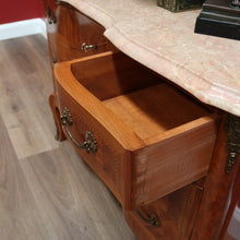 Load image into Gallery viewer, x SOLD Antique French Chest of Drawers with Marble Top, Hall Cabinet Cupboard Sideboard B10570
