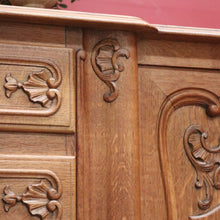 Load image into Gallery viewer, x SOLD Antique French Oak Sideboard, 4 Drawer 4 Door Sideboard Buffet Cabinet Servery B10871
