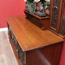 Load image into Gallery viewer, x SOLD Antique English Sideboard, Mirror Back Sideboard Cabinet. B10652
