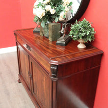 Load image into Gallery viewer, x SOLD Antique French Mahogany Sideboard, Hall Cabinet Cupboard with Single Drawer B10324
