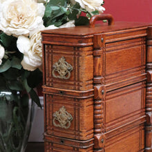 Load image into Gallery viewer, x SOLDAntique Singer Sewing Machine Chest of drawers, Stackable 3 Drawer Chest, Handle B11222
