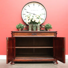 Load image into Gallery viewer, x SOLD Antique French Mahogany Sideboard, Hall Cabinet Cupboard with Single Drawer B10324
